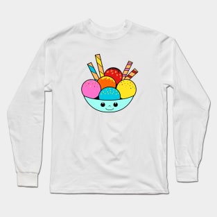 Cute Kawaii Ice cream Long Sleeve T-Shirt